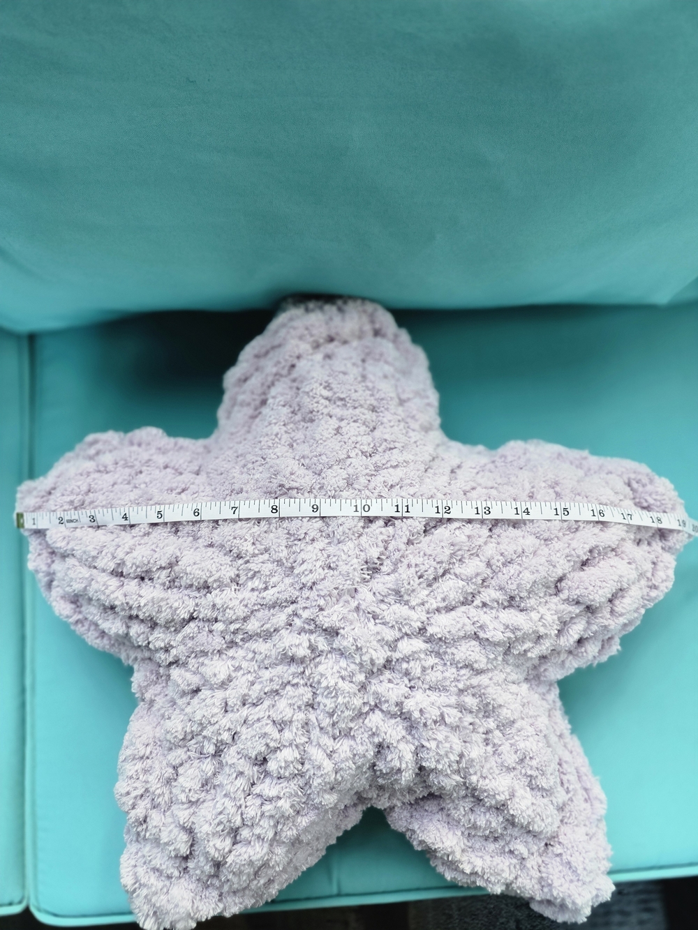 !!HANDMADE!! Plush Starfish Throw Pillow - Lilac OR Pink - Picture 4 of 5